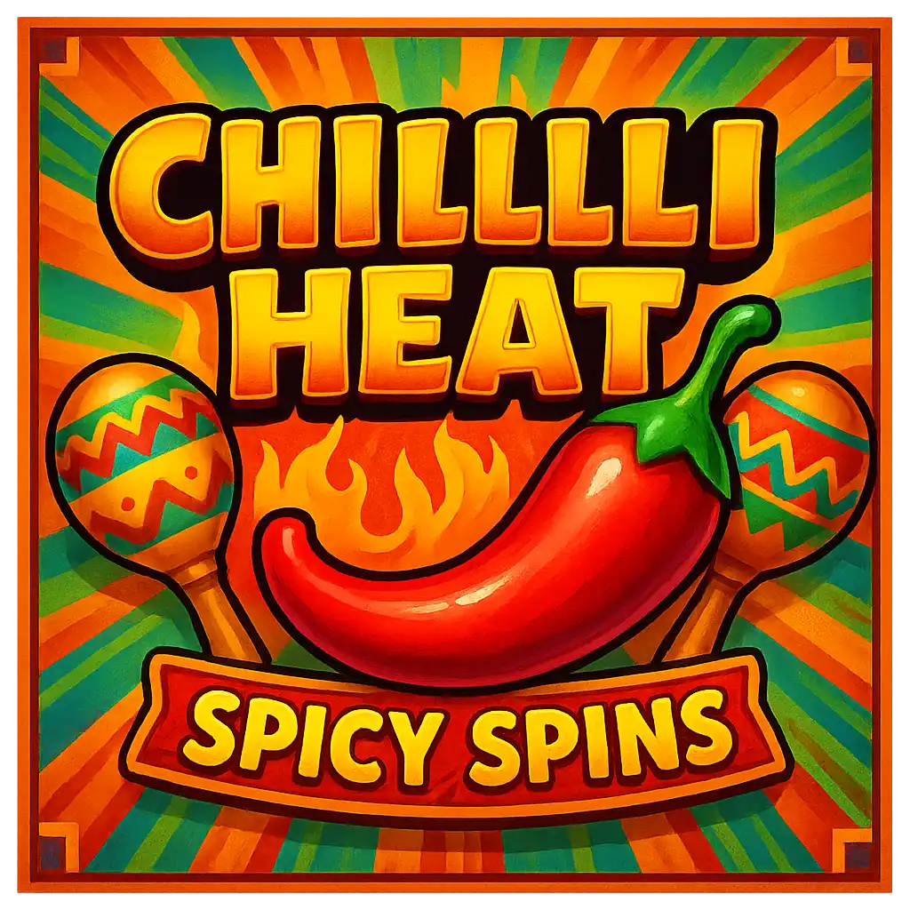 Chilli Heat Spicy Spins slot game tile with fiery chilli peppers