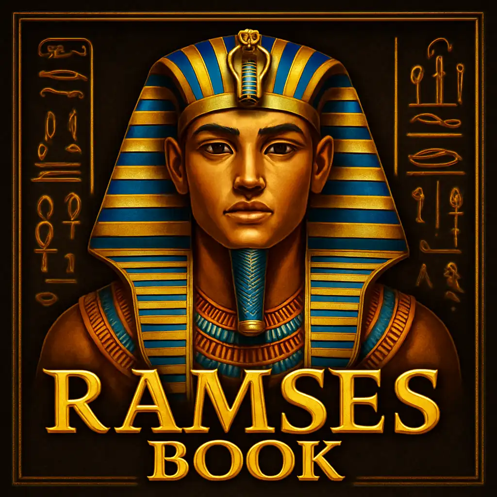 Ramses Book slot game tile with Egyptian pharaoh imagery